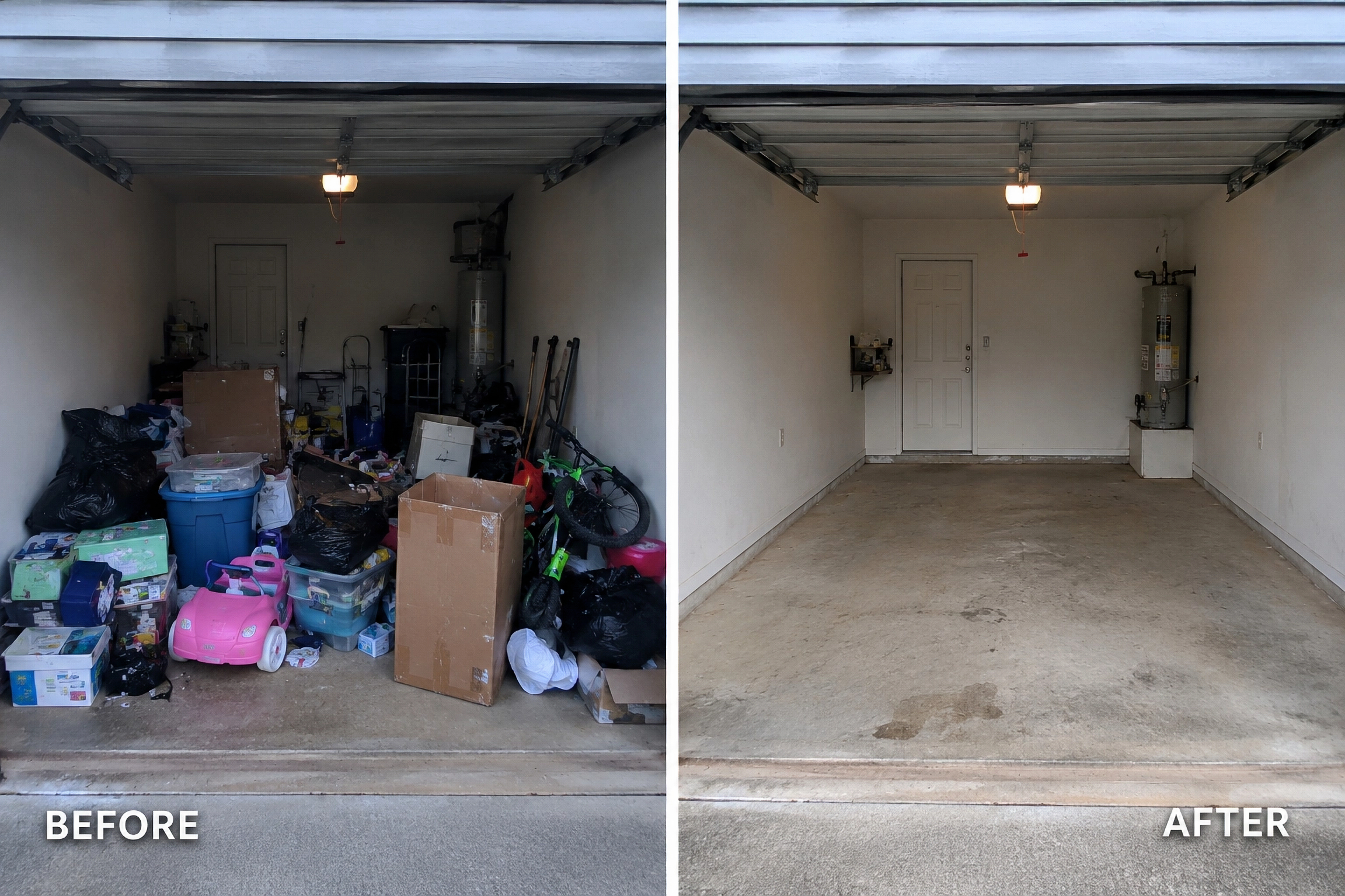 EJ Junk Removal team loading truck in Calgary